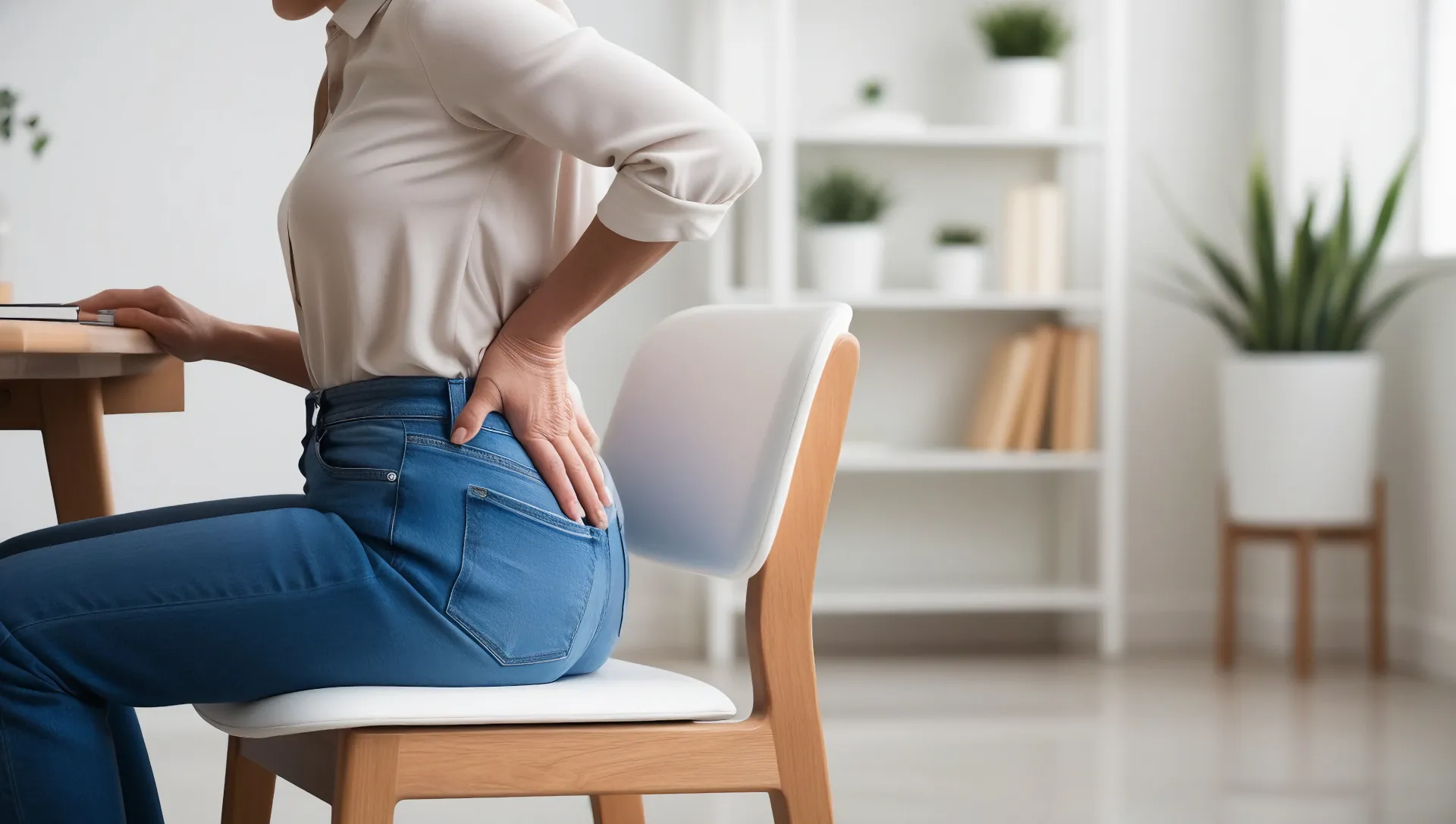 back pain while sitting at desk